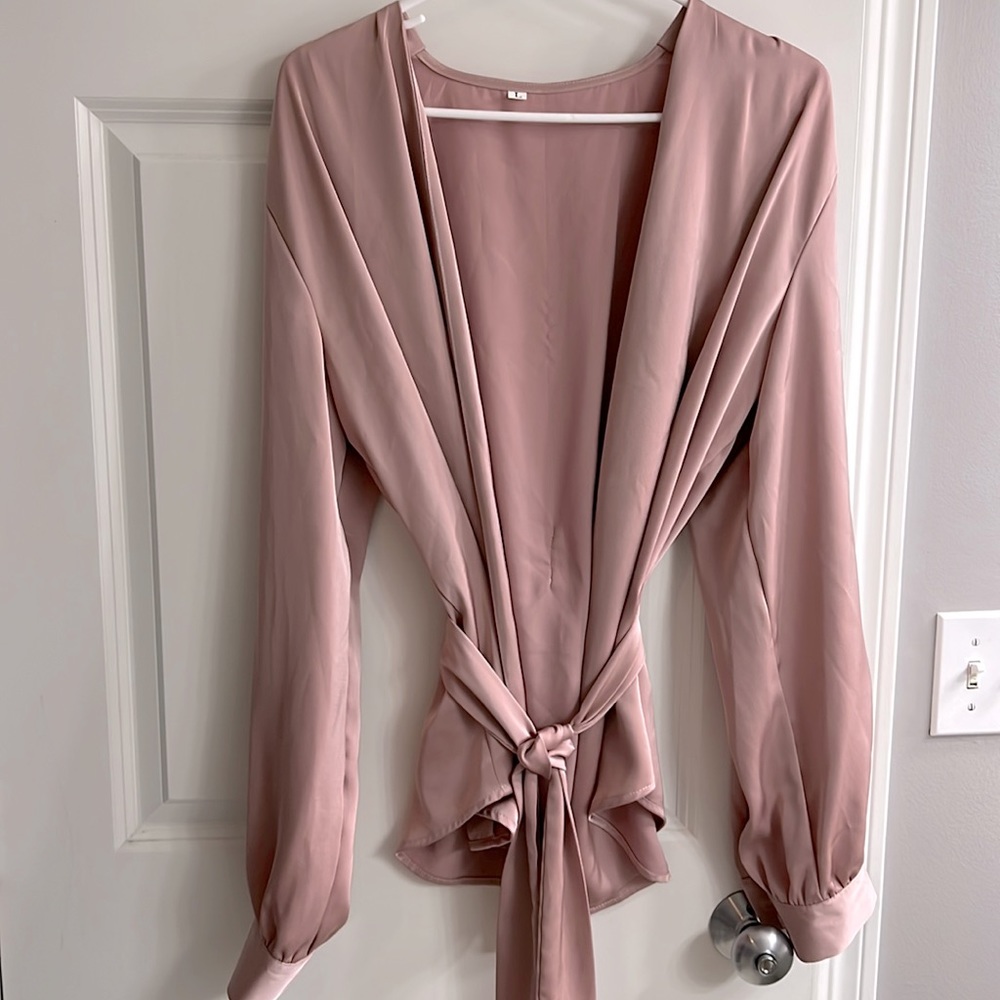 Pink Blousy Cardigan Size Large